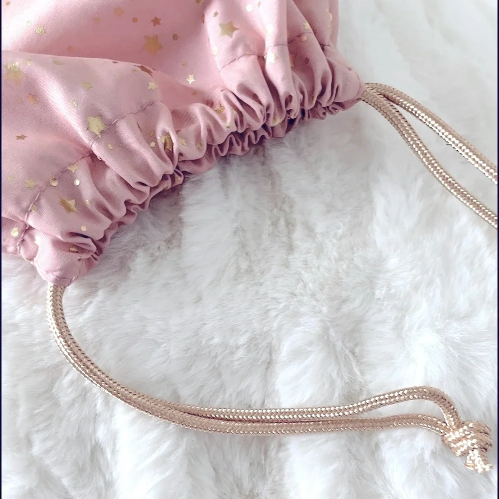 Ipsy ‘Time To Shine’ Sparkly Metallic Blush Pink Cosmetics Glam Bag Pouch